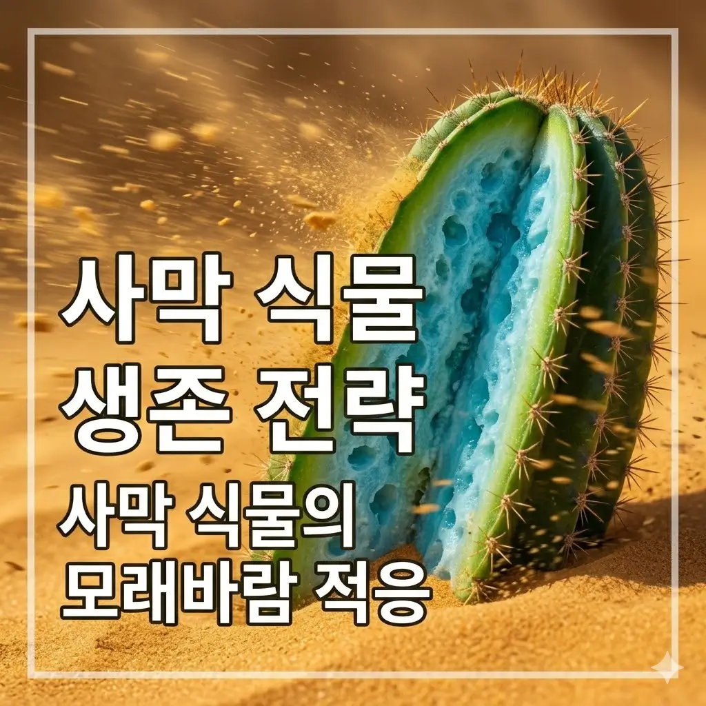 사막 식물은 모래바람에 어떻게 적응할까요
