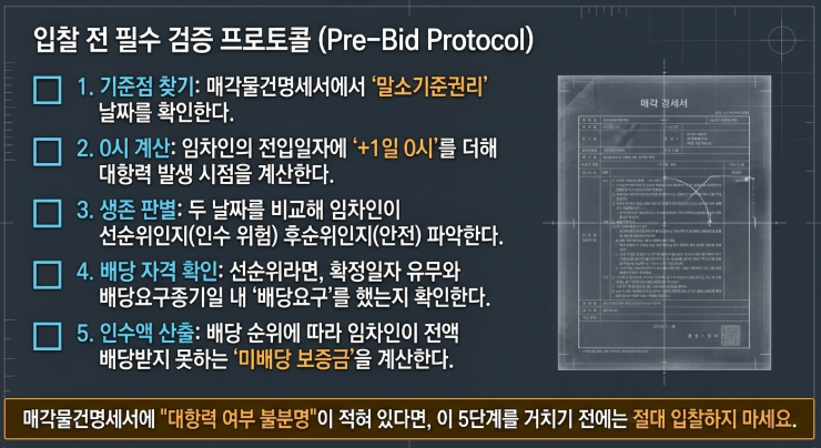 매각물건명세서 볼 때 체크리스트