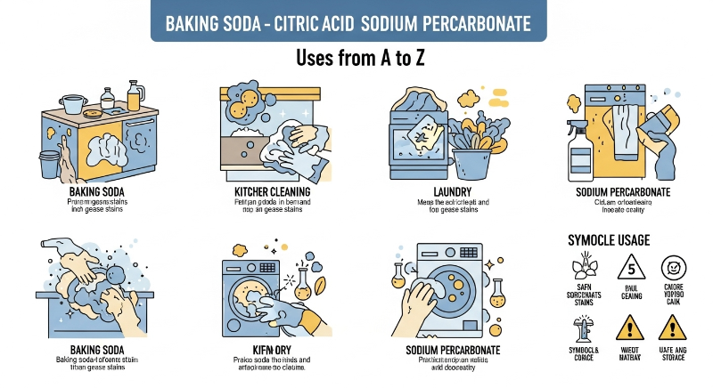 [그거아세요?]베이킹소다,구연산,과탄산소다 활용