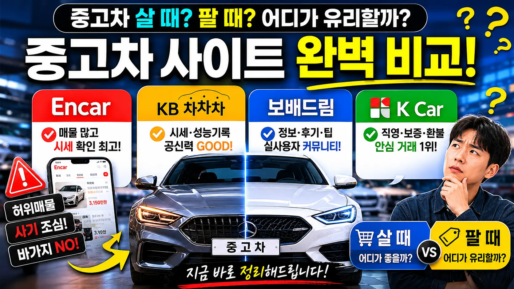 중고차 사이트 완벽 비교 이미지