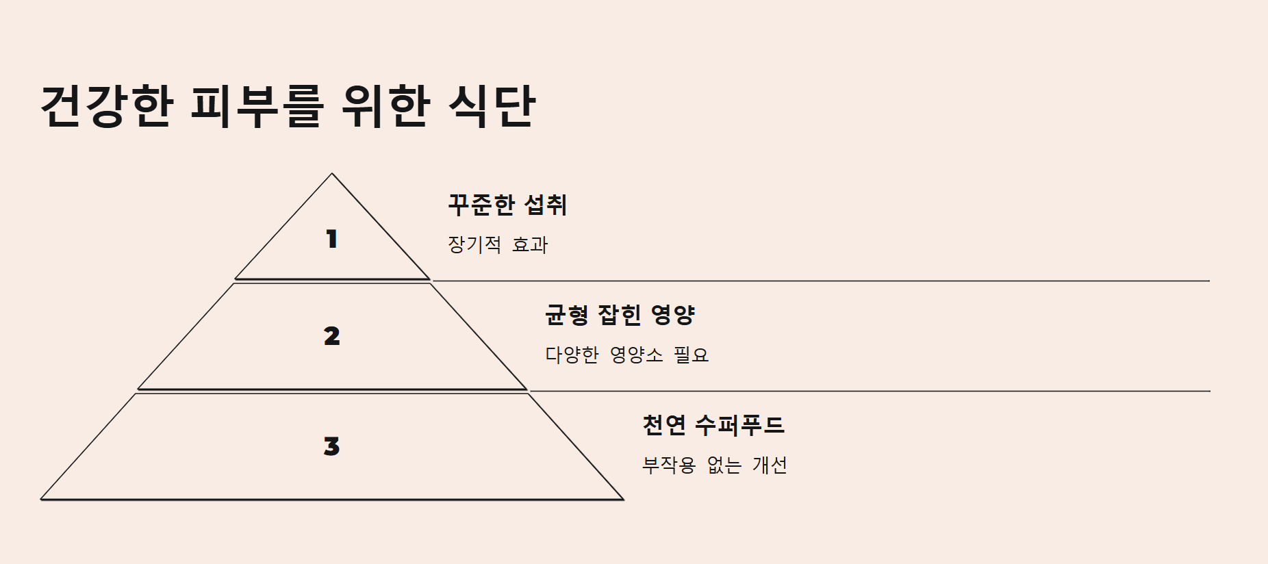 건강한 피부를 위한 식단
