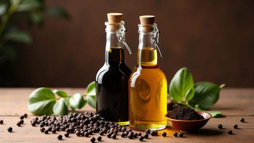 블랙페퍼 오일과 화이트페퍼 오일