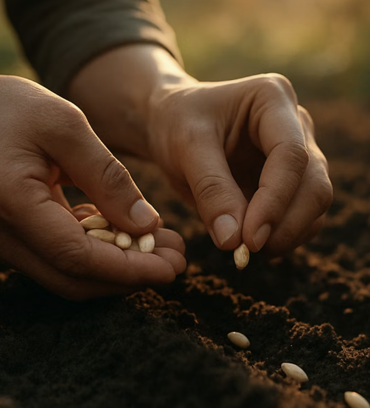 드디어, 흙과의 첫 만남