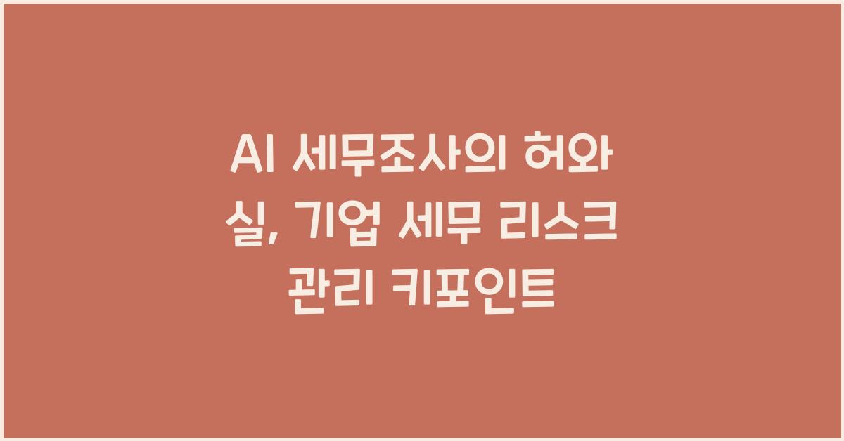 AI 세무조사의 허와 실