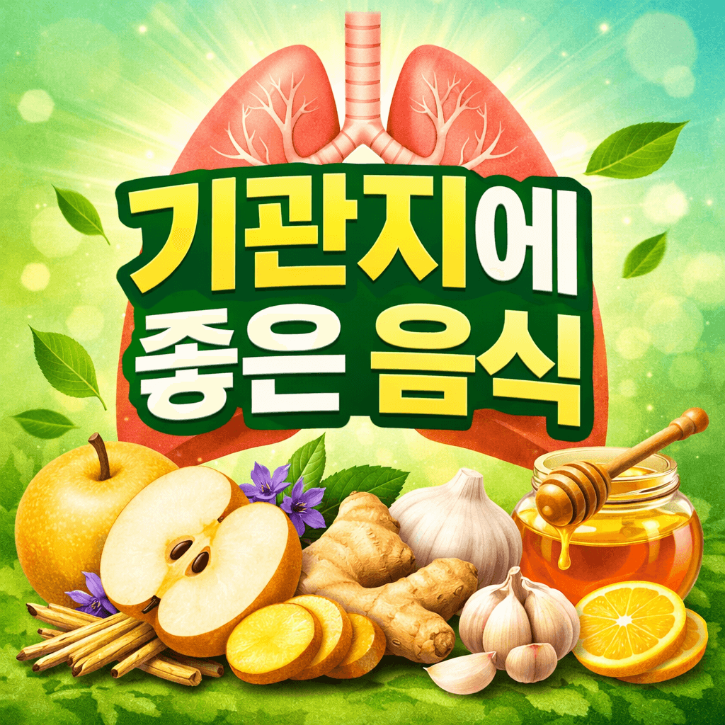 기관지에 좋은 음식 TOP 10|기침·가래 완화에 효과적인 천연 보약 리스트