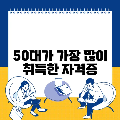 50대가 가장 많이 취득한 자격증