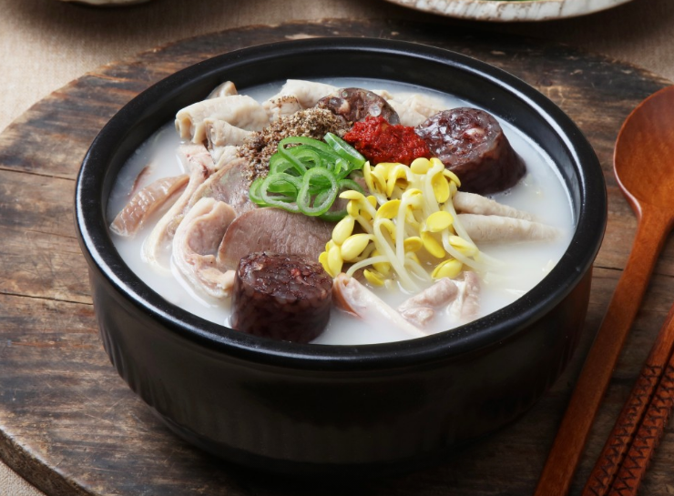 삼도순대국 음식
