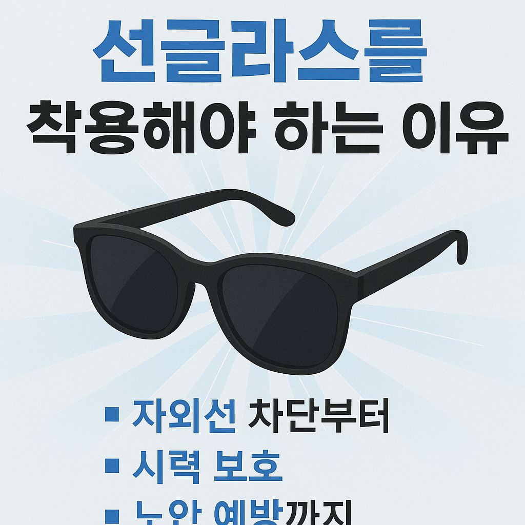 선글라스를 착용해야하는 이유