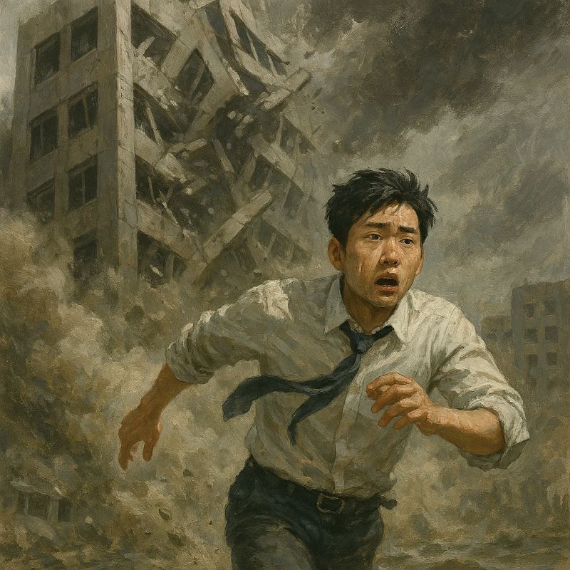 회사 건물이 무너지는 꿈 – 체제 붕괴의 상징
