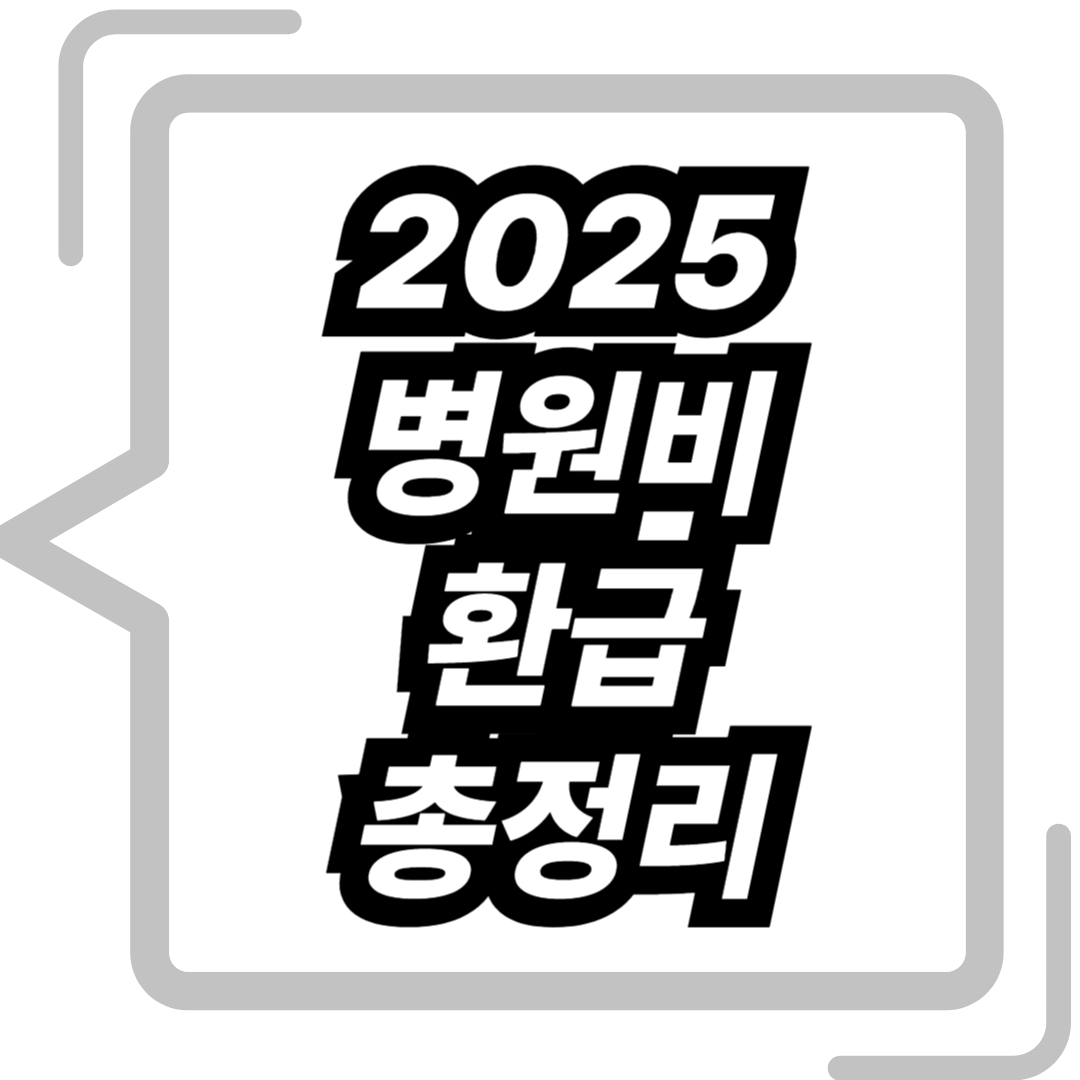 2025 병원비 환급 총정리