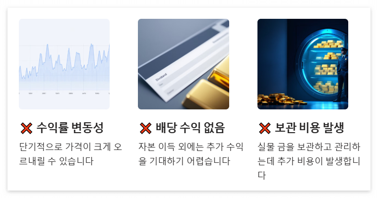 금투자의 단점