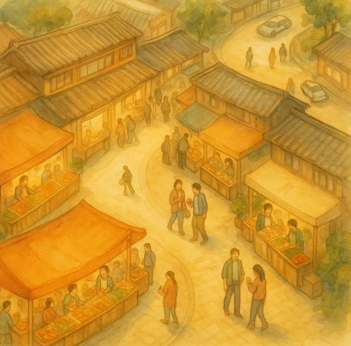 전통시장 내 창업 위치 관련 이미지