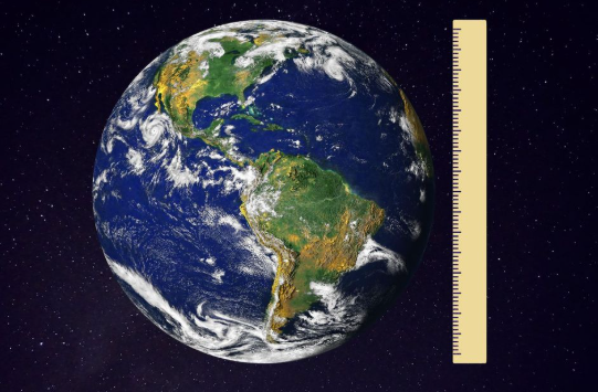 지구 둘레 km 길이 구하기