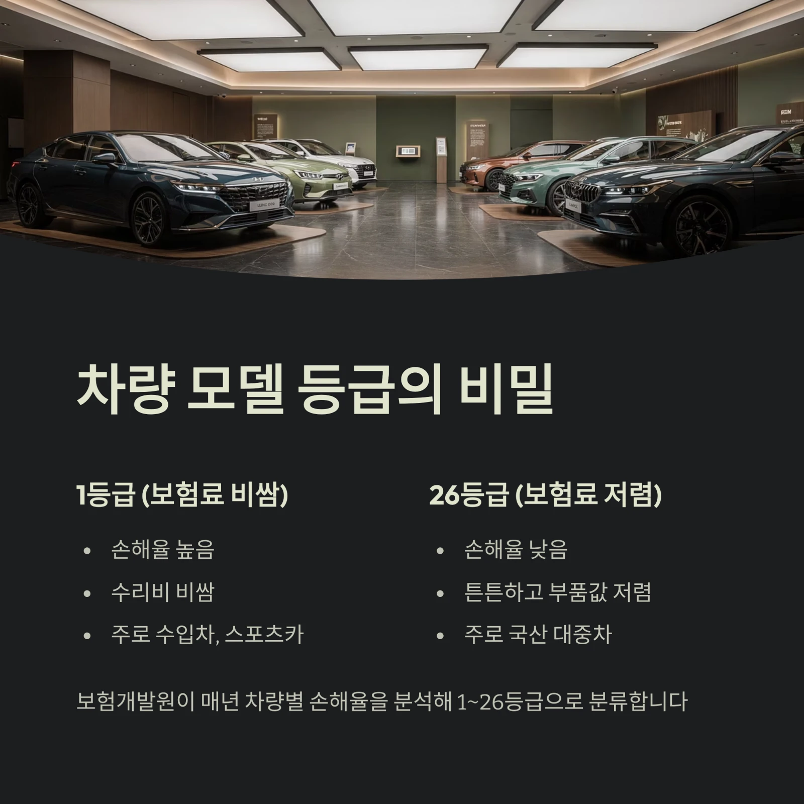 차량 모델 등급의 비밀