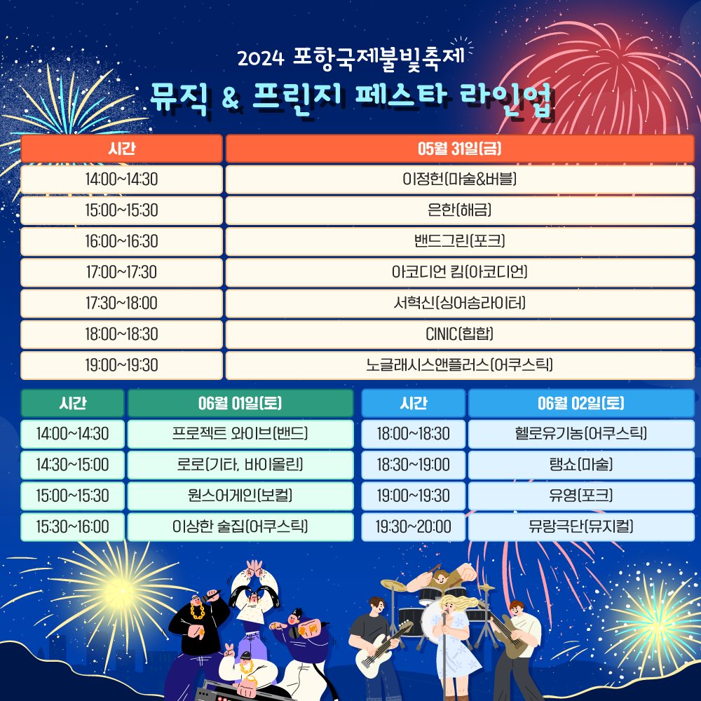  2024 포항국제불빛축제 프로그램 