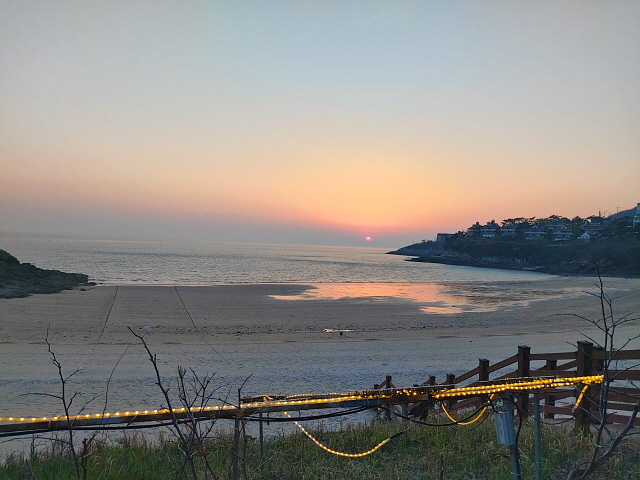 모항해수욕장 노을