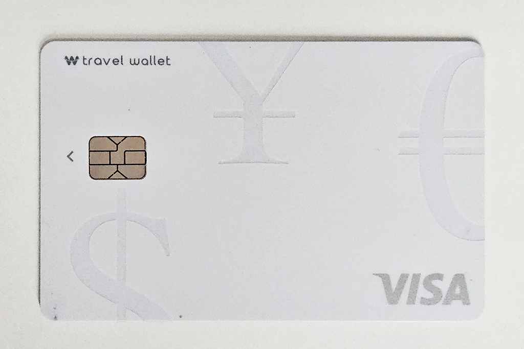 트래블월렛 카드 TRABEL WALLET VISA 흰색