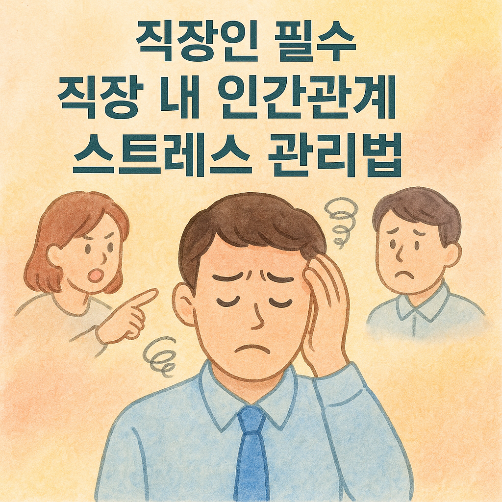 직장 내 스트레스 관리 팁