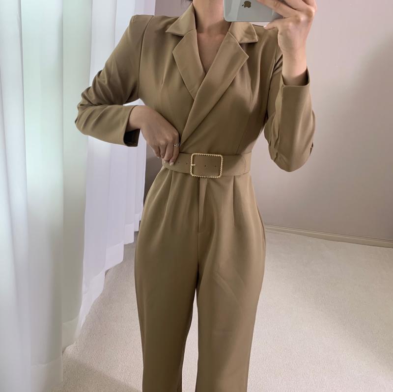 골드 고퀄리티 가을 점프슈트 (4 colors)