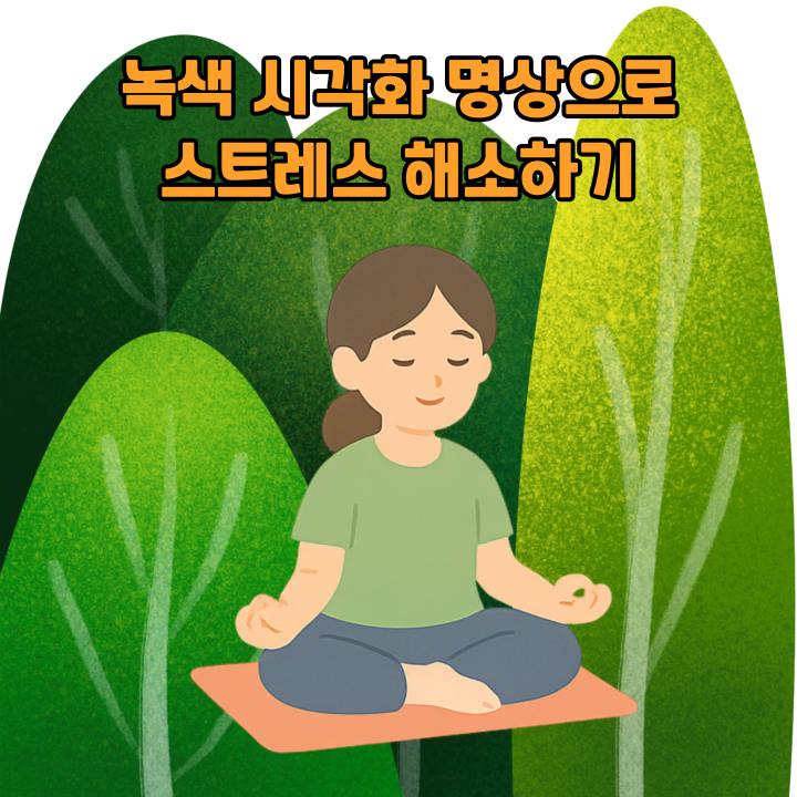 녹색 시각화 명상으로 스트레스 해소하기