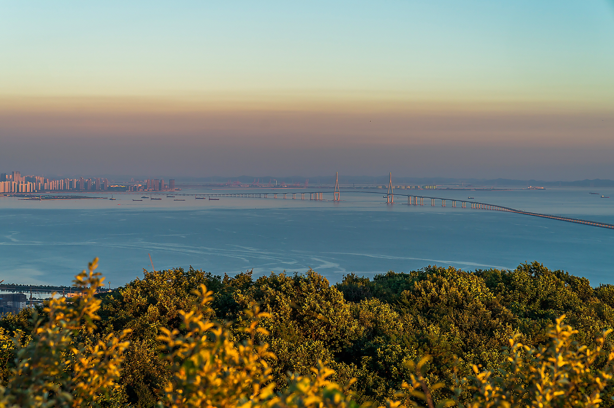 일몰직후의 모습입니다.