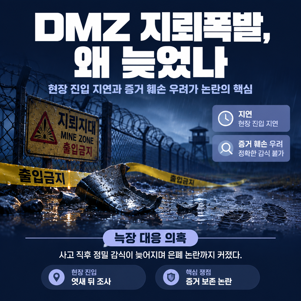 DMZ 지뢰폭발, 왜 늦었나