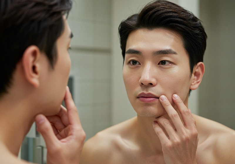 면도하지 않는 부위 vs 면도하는 부위