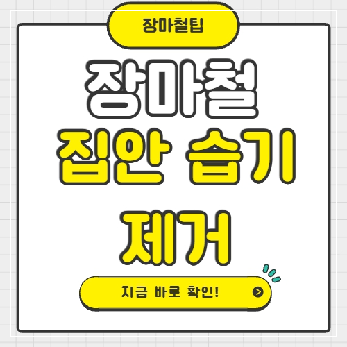 장마철 집안 습기 제거 꿀팁