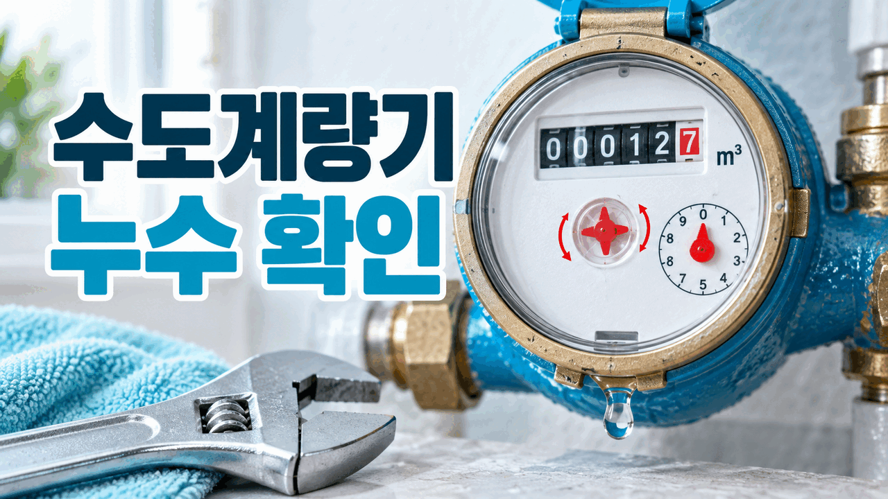 수도계량기 별침이 계속 돌 때 ❘ 집 안 누수 확인 순서