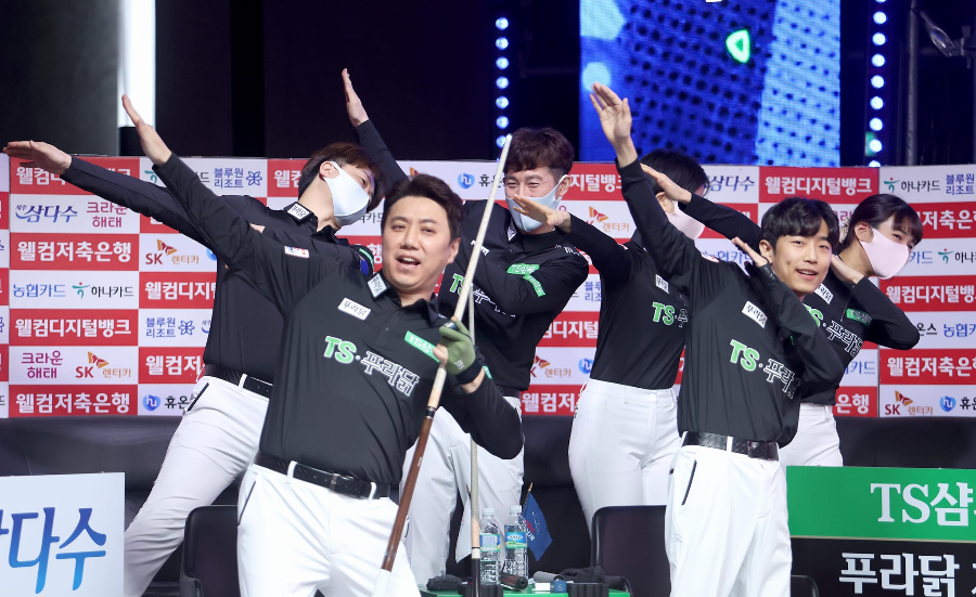 2022-2023 웰컴저축은행 PBA팀리그 포스트시즌 진출 대진표에 이름을 올린 TS샴푸 푸라닭 프로당구팀