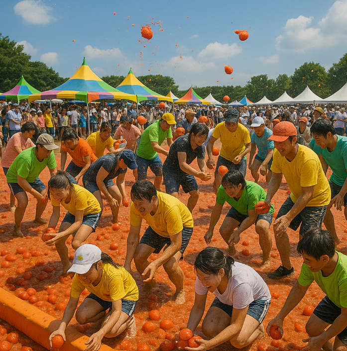 퇴촌 토마토축제 모습