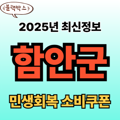 함안군 민생회복 소비쿠폰 신청 완벽 가이드