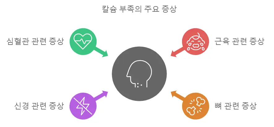 칼슘 부족 증상