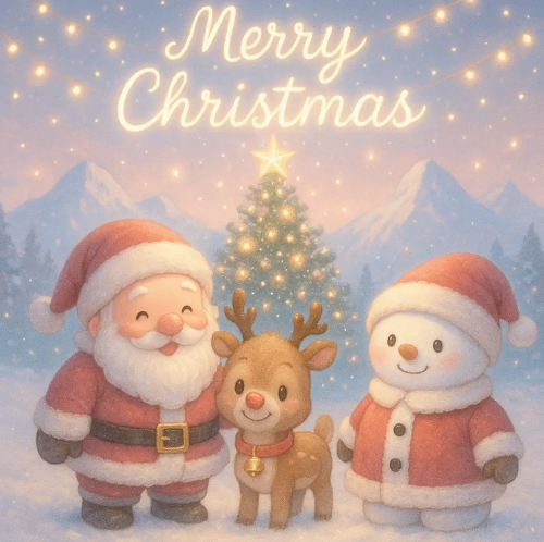 크리스마스-루돌프-눈사람-산타