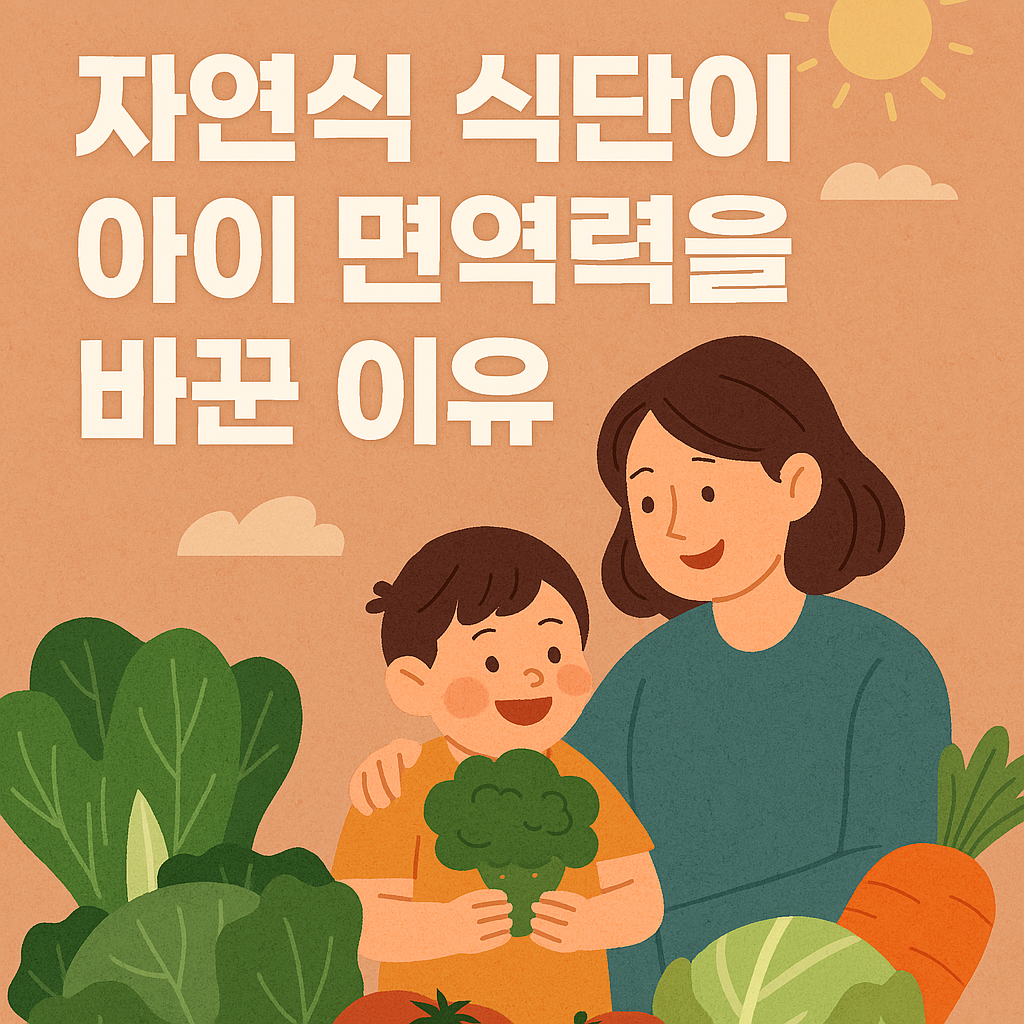 자연식 식단이 아이 면역력을 바꾼 이유