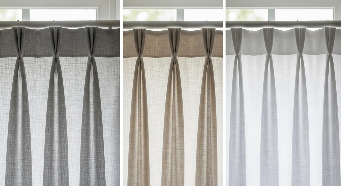 커튼 주름 종류