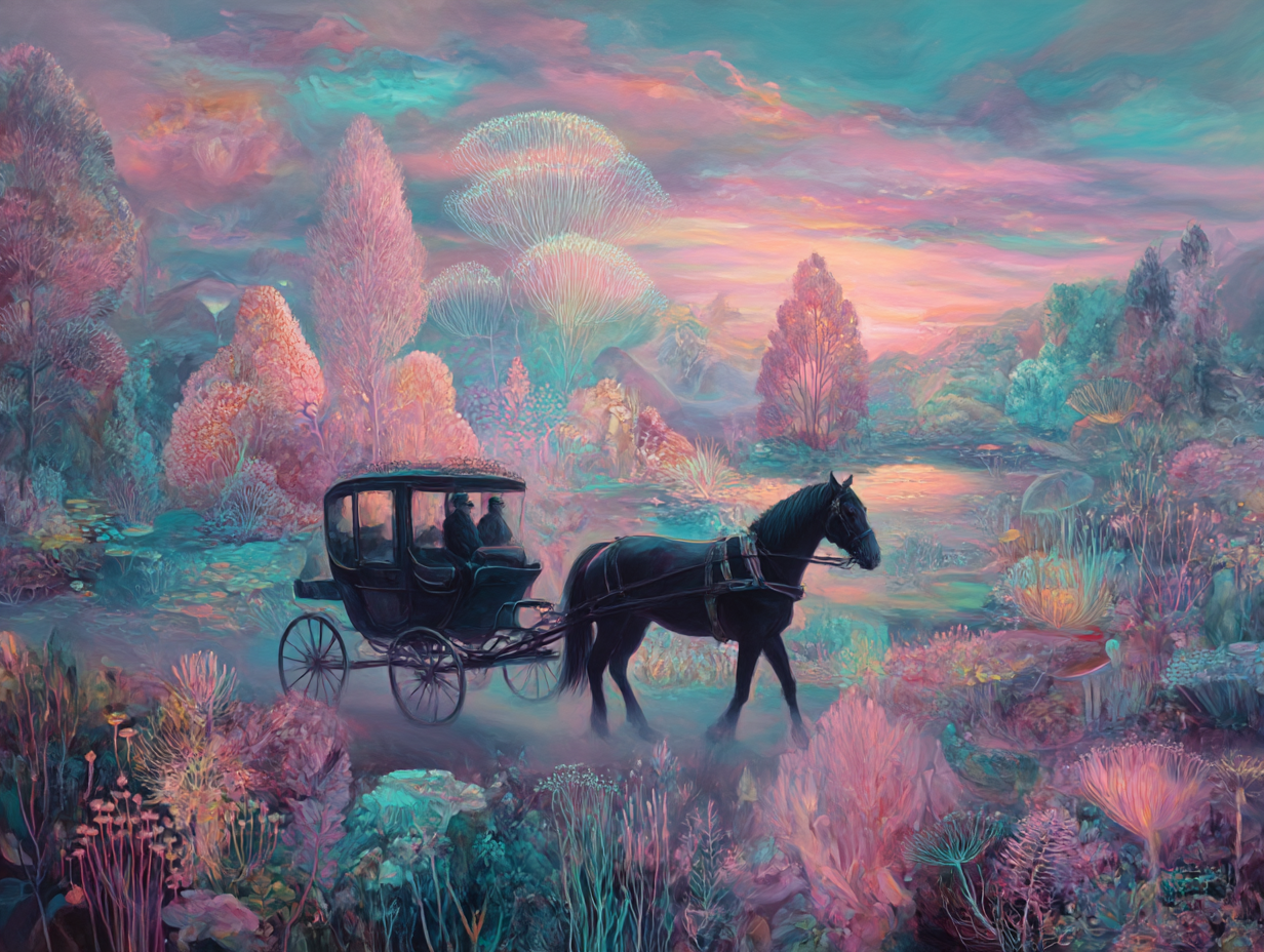 마차를 타고 가는 꿈