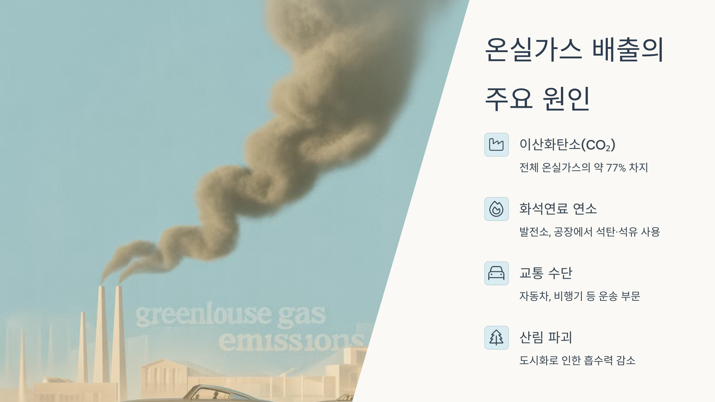 온실가스 배출 원인