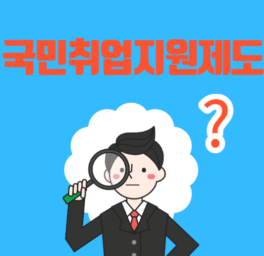 미리캔버스 국민취업지원제도 이미지입니다.