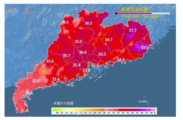 7월 광저우 날씨