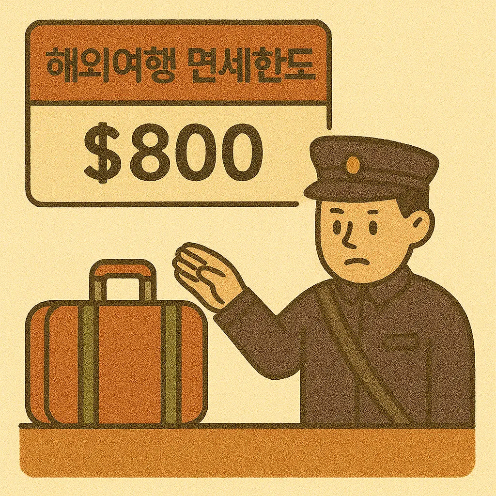 해외여행 면세한도 가족합산