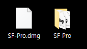 애플 폰트 SF Pro 다운로드 윈도우에서 사용 방법5