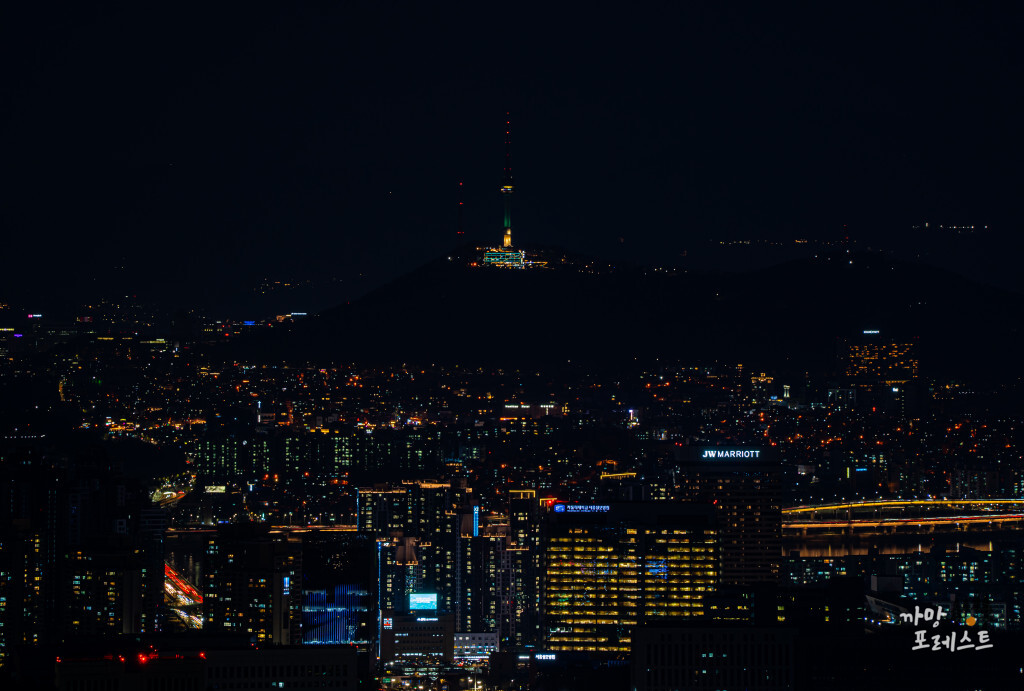 우면산 야경