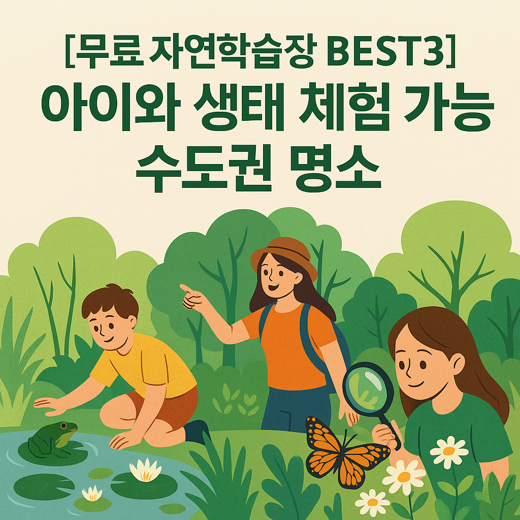 무료 자연학습장 수도권 생태 체험 명소