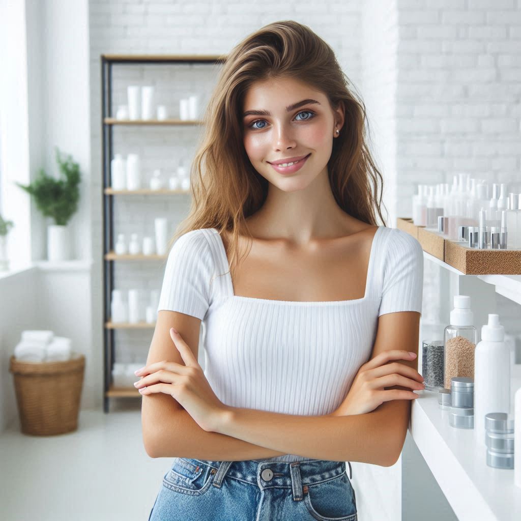 피부,체형관리 샵 배경