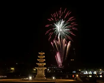 백제문화제 (공주, 부여) 불꽃놀이_4