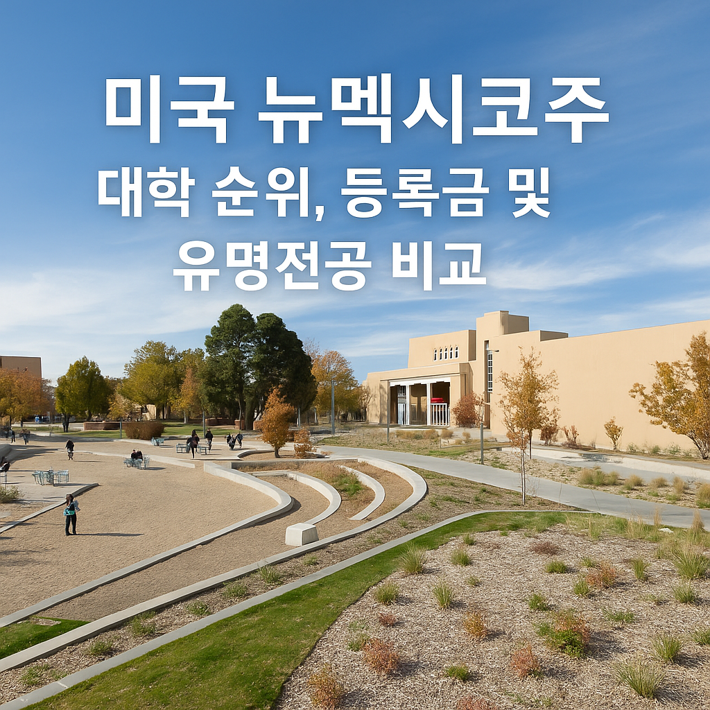 미국 뉴멕시코주 대학 순위, 등록금 및 유명전공 비교 이미지