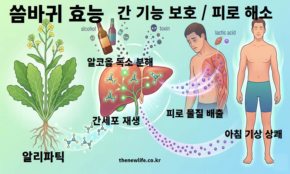씀바귀 효능 간 기능 보호 피로 해소
