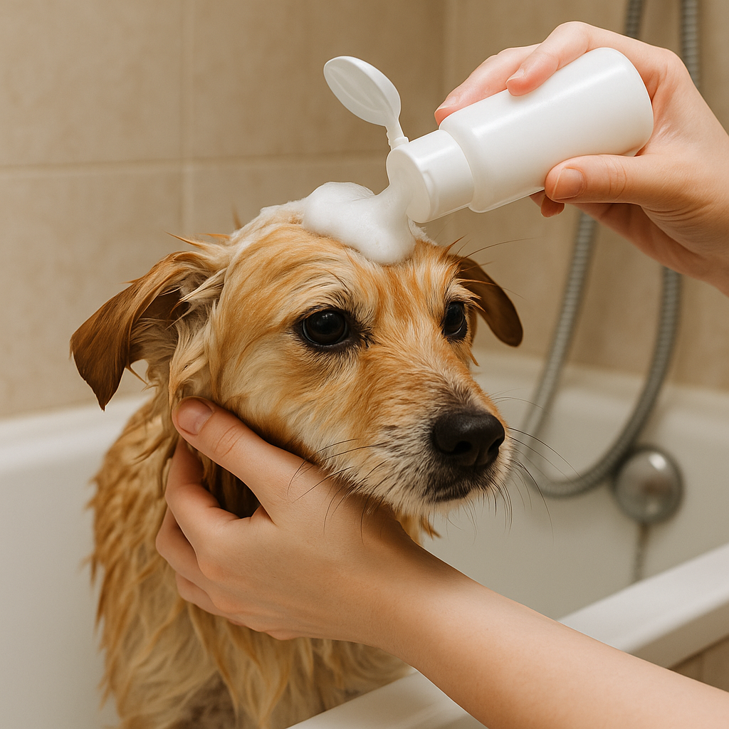 강아지 미용 전후 목욕방법 사진