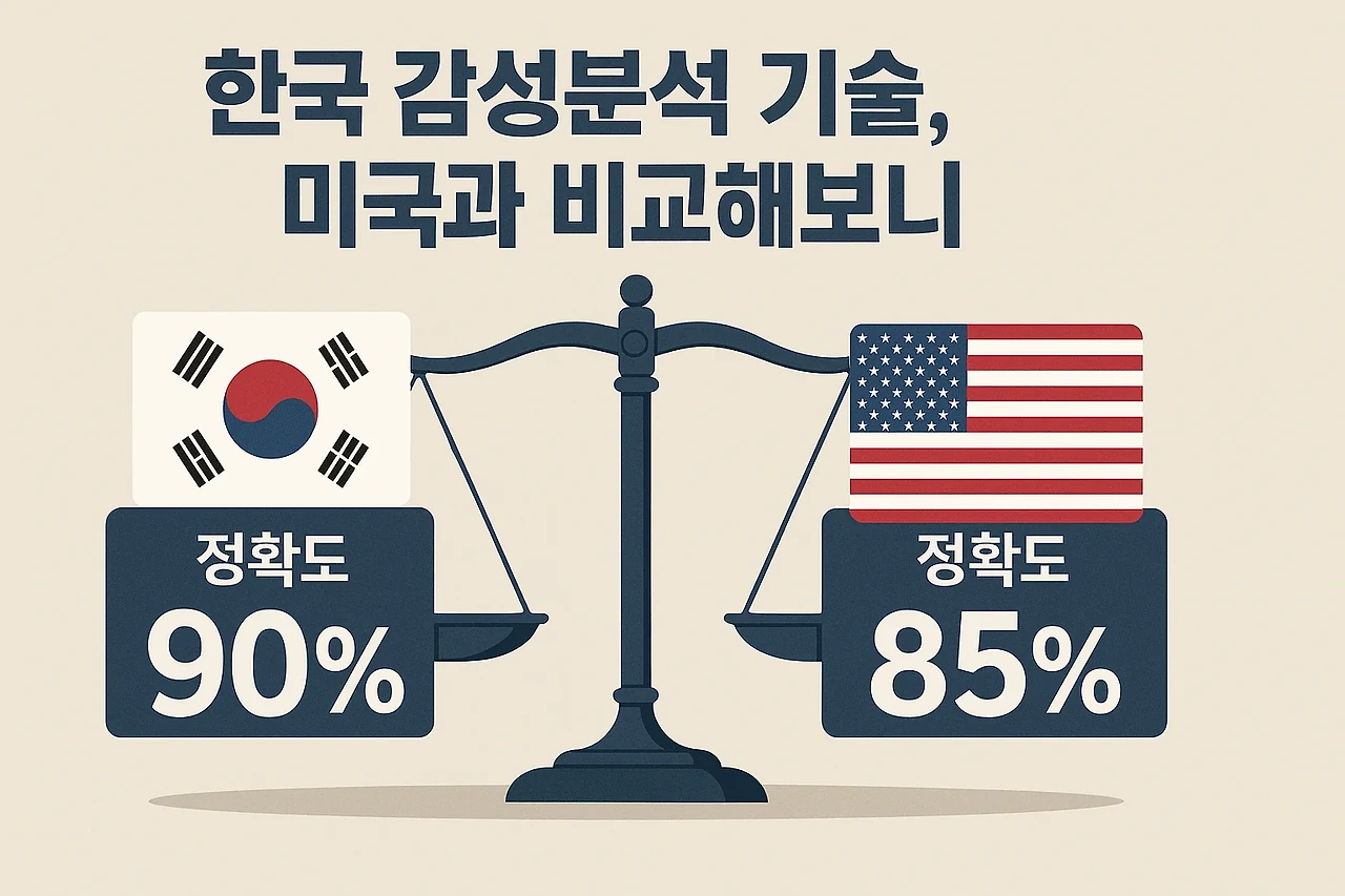 한국 감성분석기술 미국과 비교 관련 이미지